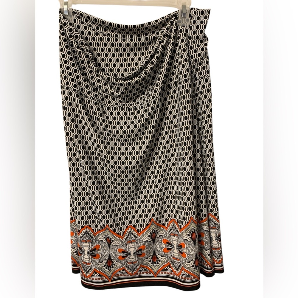 Sofia Max size XL lightweight knee length skirt moroccan pattern